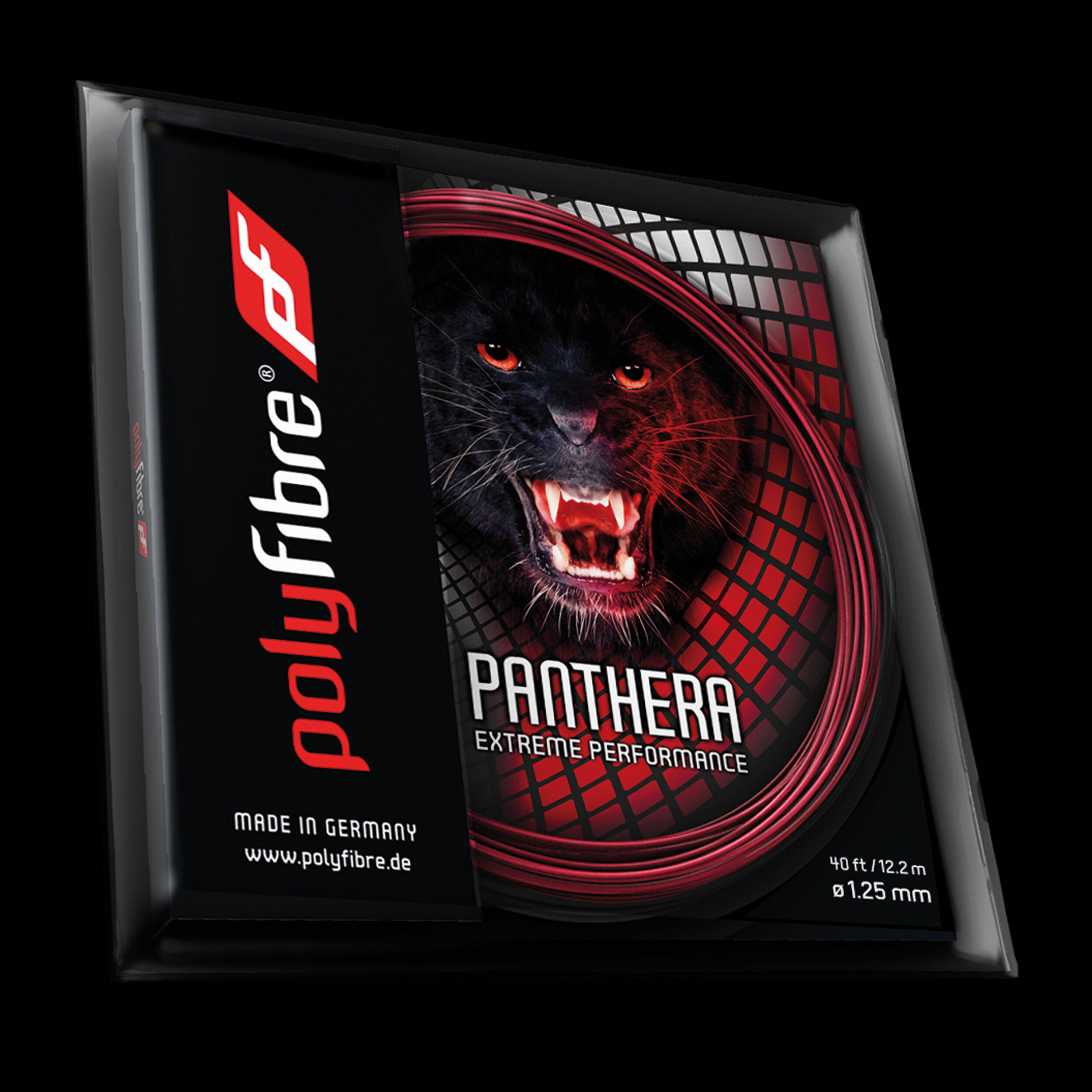 Polyfibre Panthera Cordage En Garniture 12m - Rouge