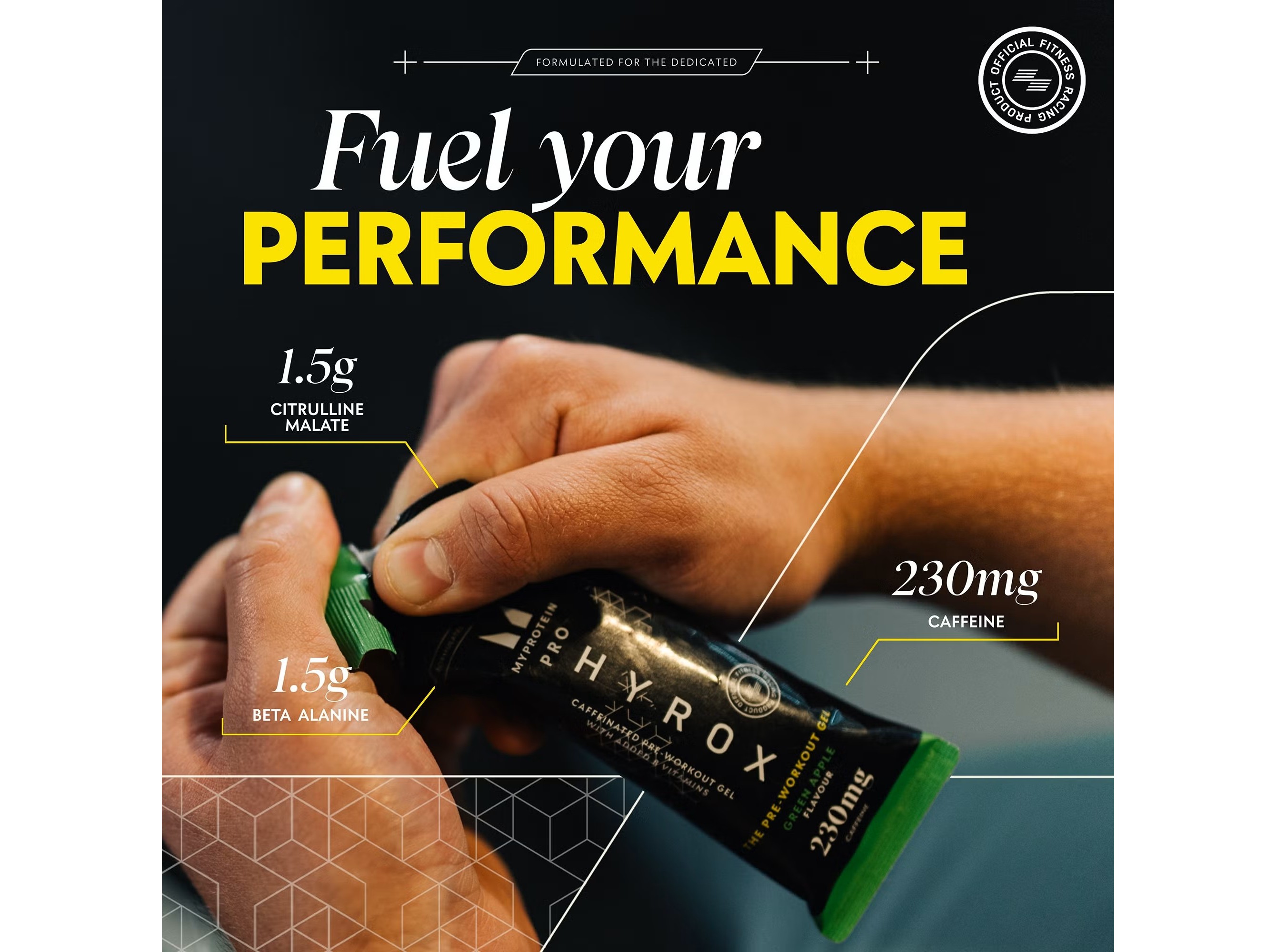 GEL MYPROTEIN PRÉ-TREINO MAÇÃ 50G