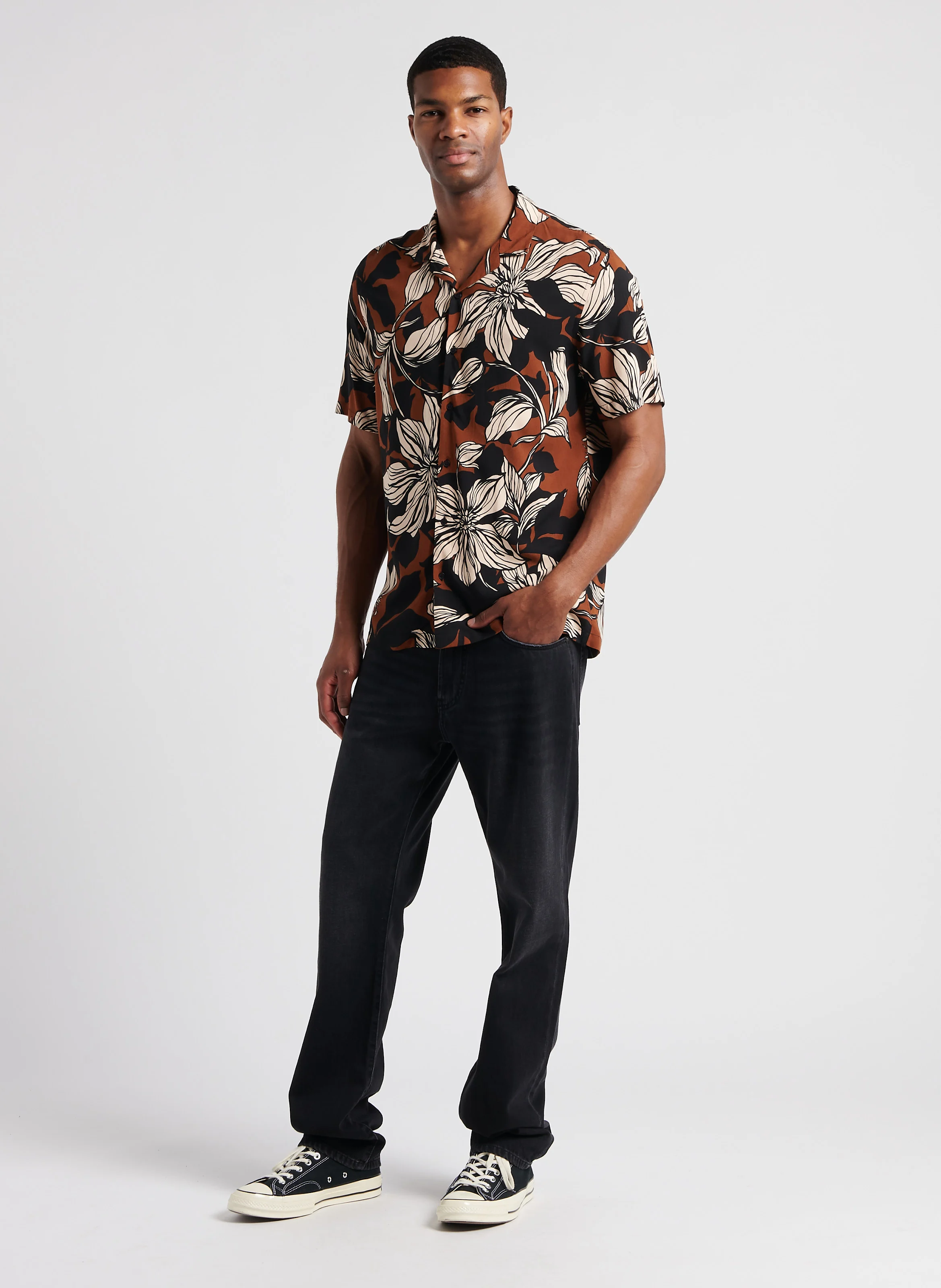 Jean regular-fit en coton | Noir