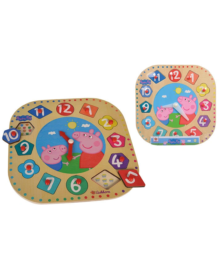 Steckpuzzle-Lernuhr PEPPA PIG 13-teilig