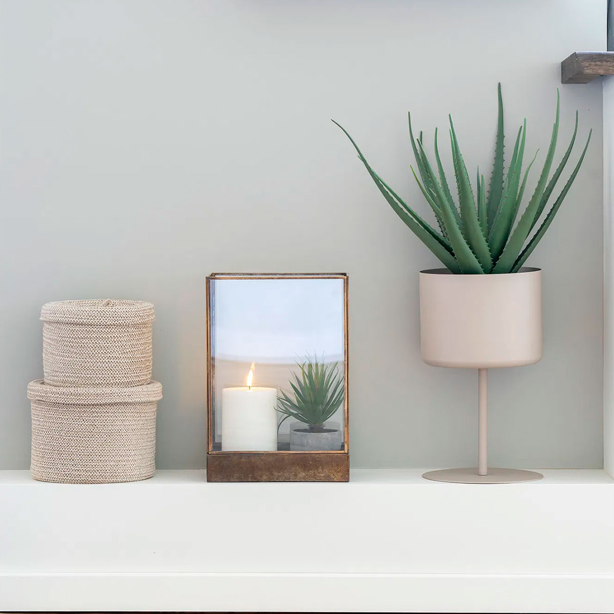 Staande plantenbak Yannick Beige