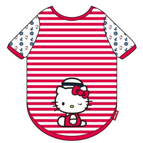 Camiseta Hello Kitty para cachorros, vermelha/branca