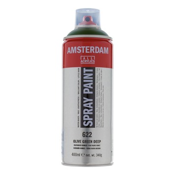 Amsterdam verf acrylverfspray olijfgroen donker 400ml