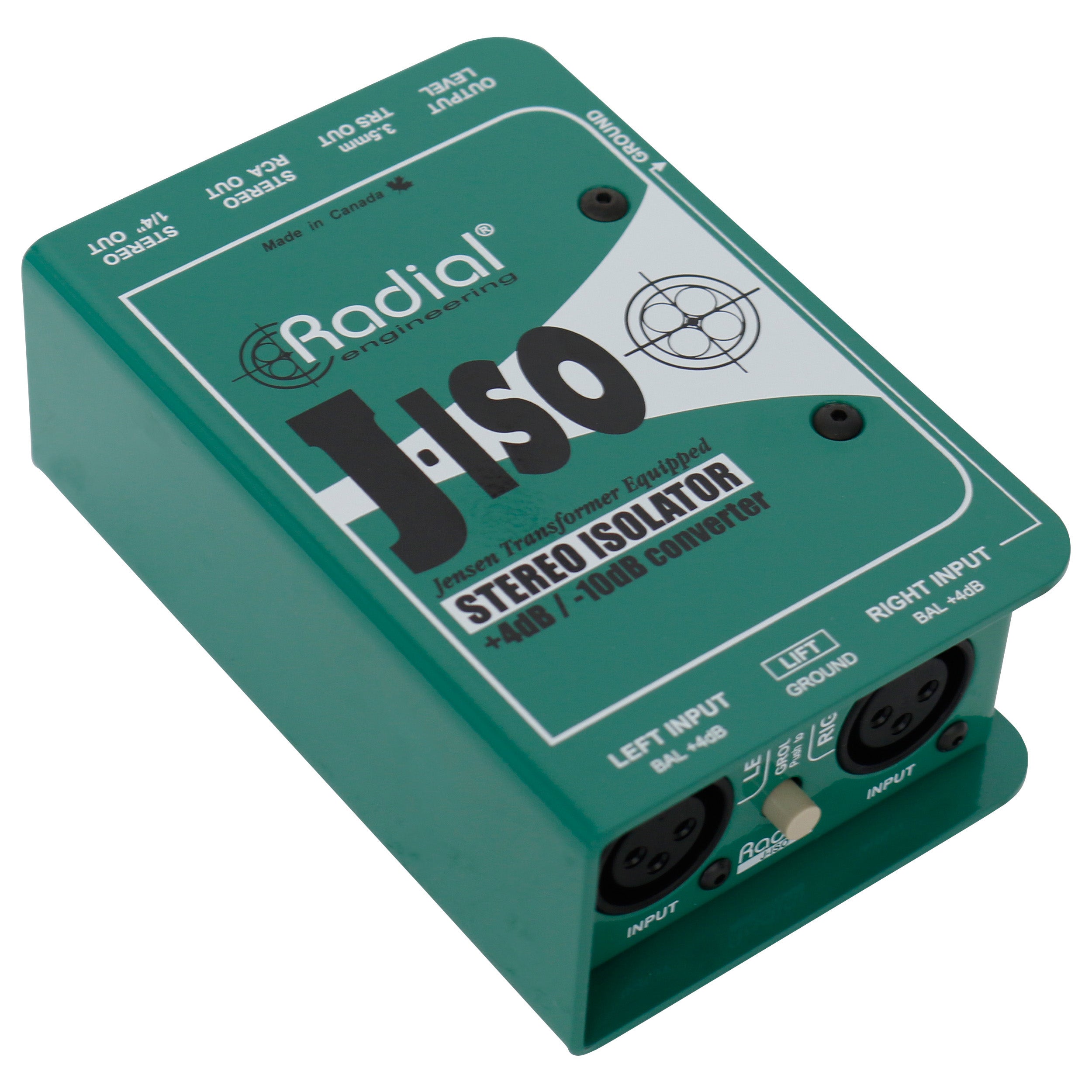 Radial J-Iso stereo line isolator/converter