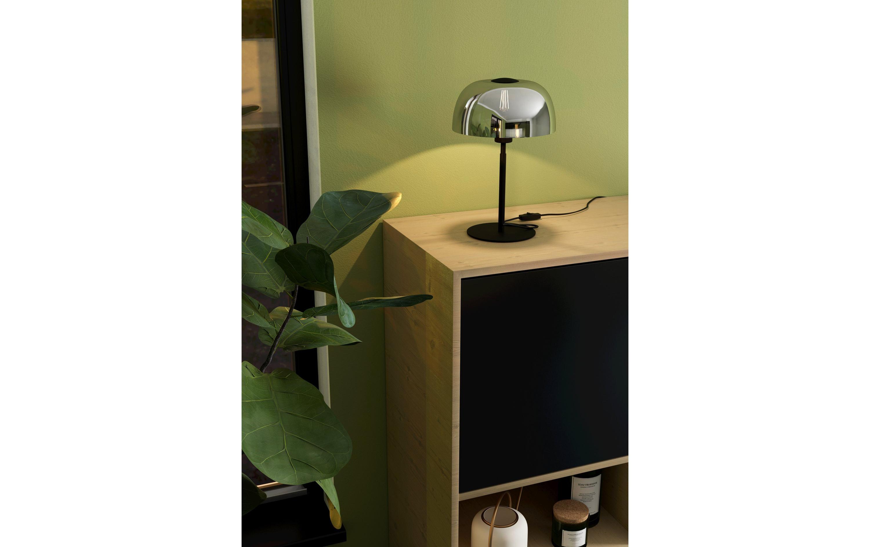 Tischleuchte SOLO 2 schwarz exkl. E27 1x40WTransparente Tischlampe