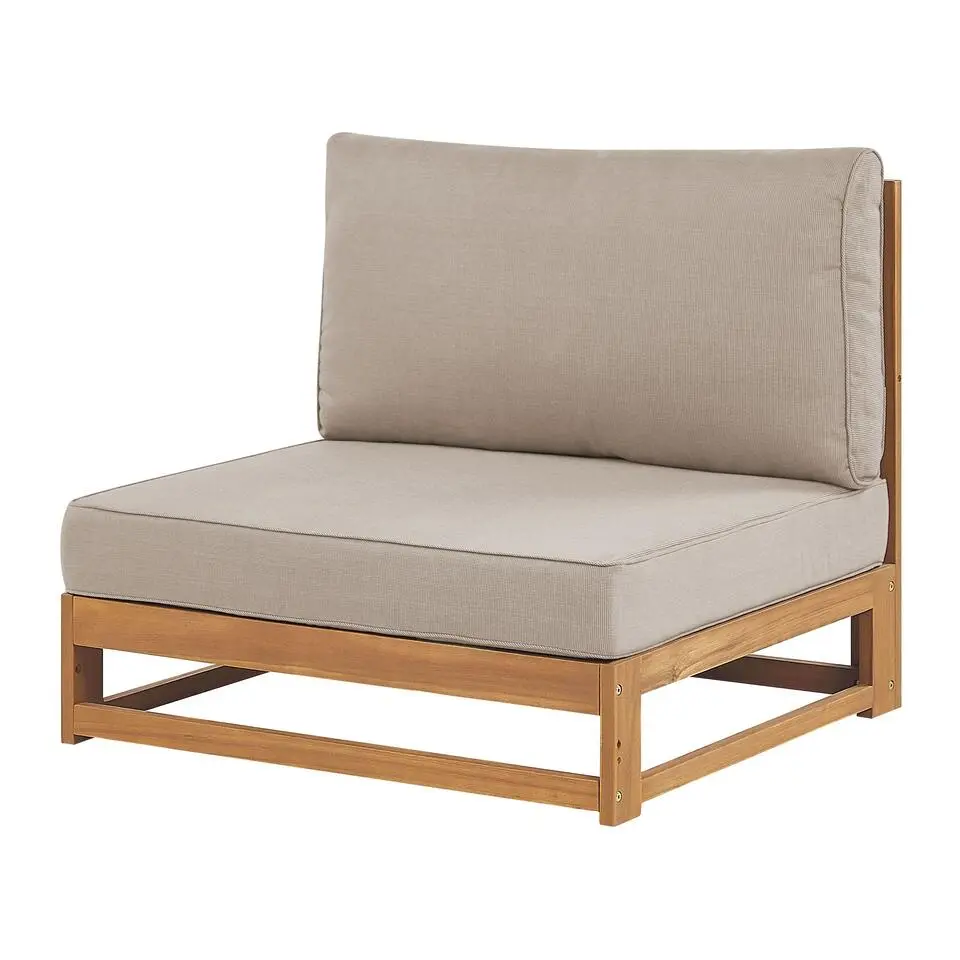 Beliani Loungeset TIMOR - Lichte houtkleur - Acaciahout