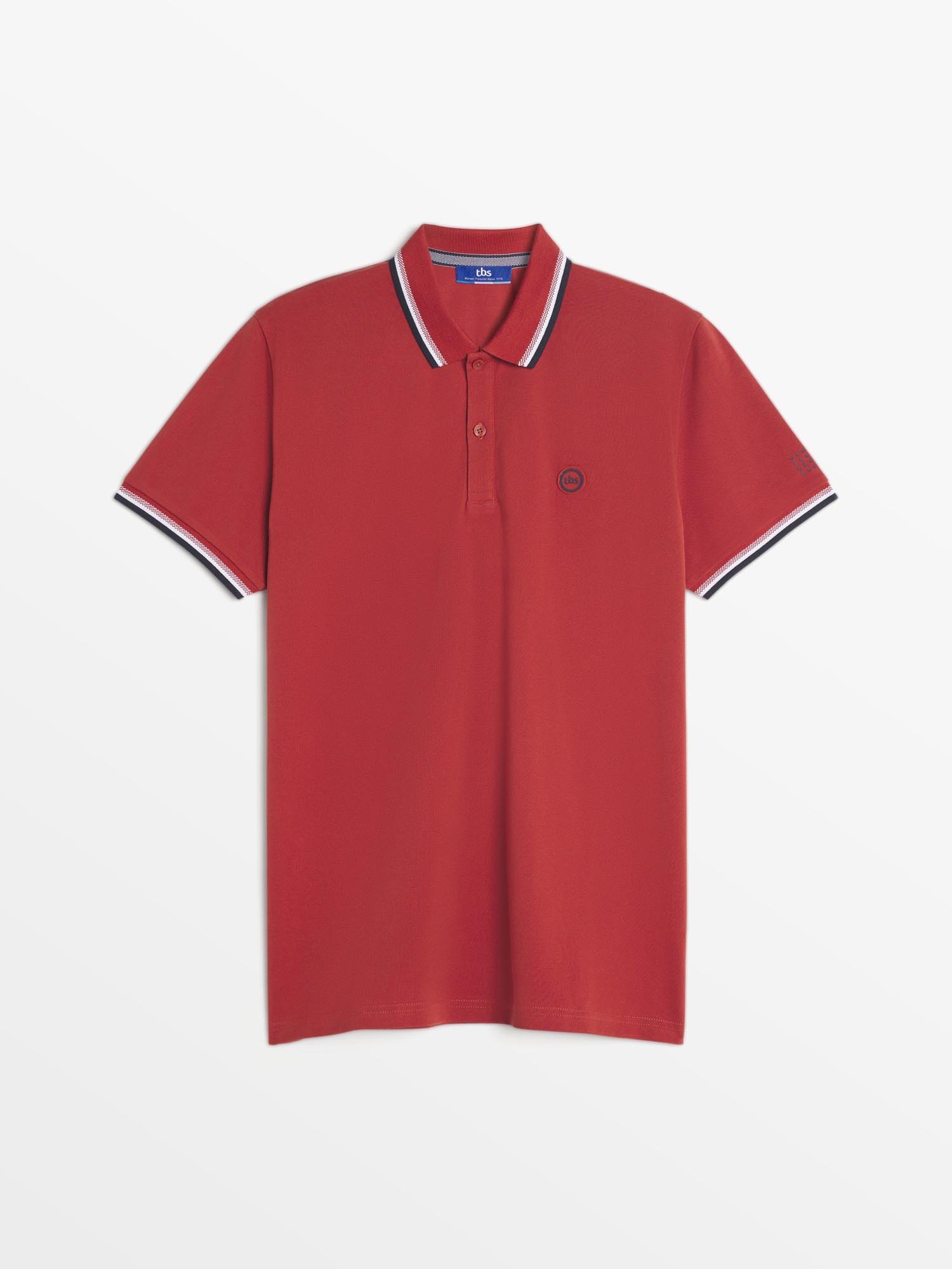 Polo Homme Coton Biologique Rouge