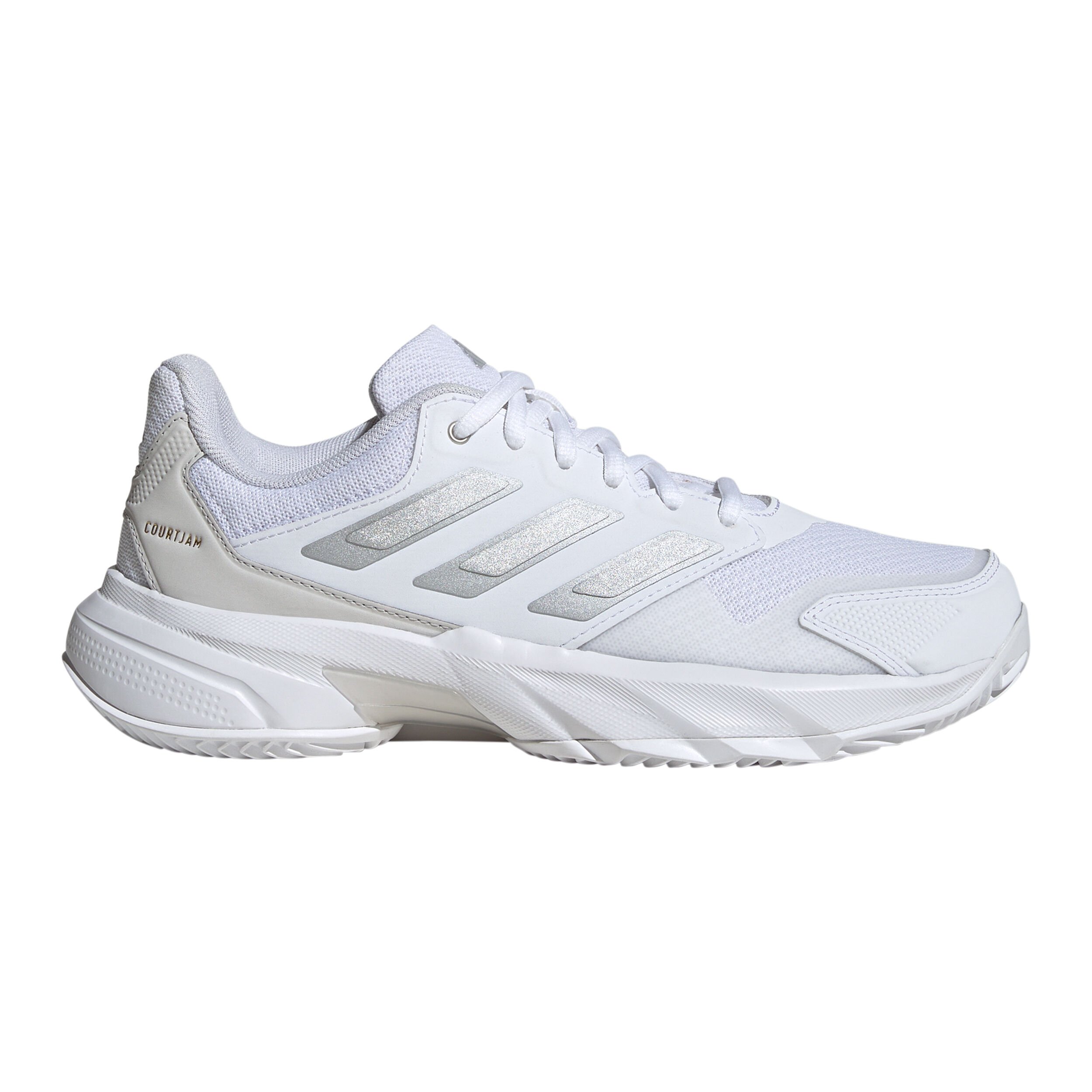 adidas CourtJam Control 3 Chaussure Terre Battue Femmes - Blanc , Argent