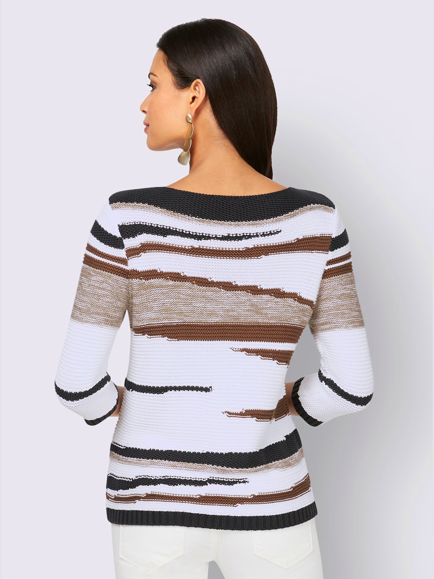 Pull à manches 3/4 50% coton