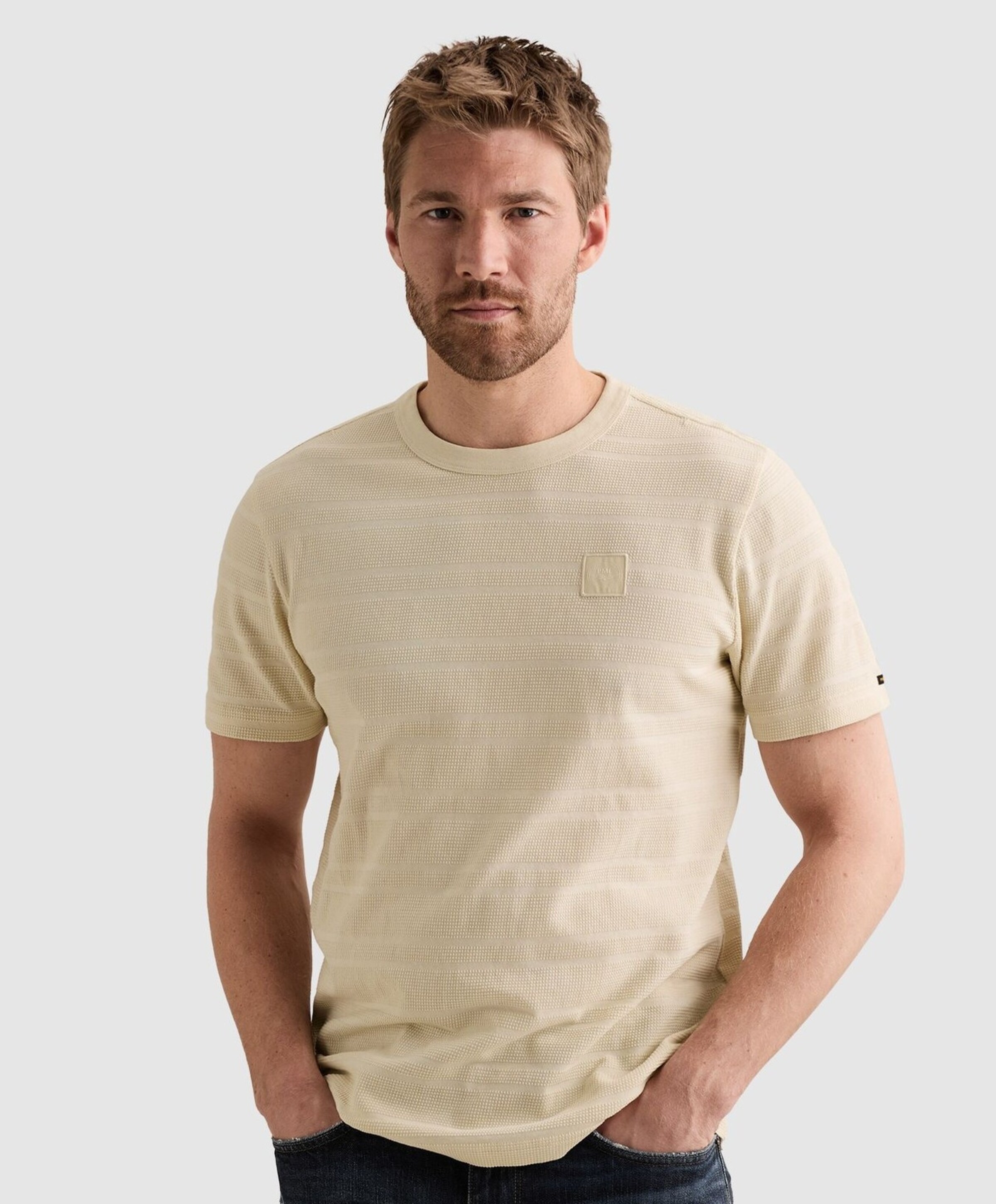 PME Legend Heren T-shirt ecru