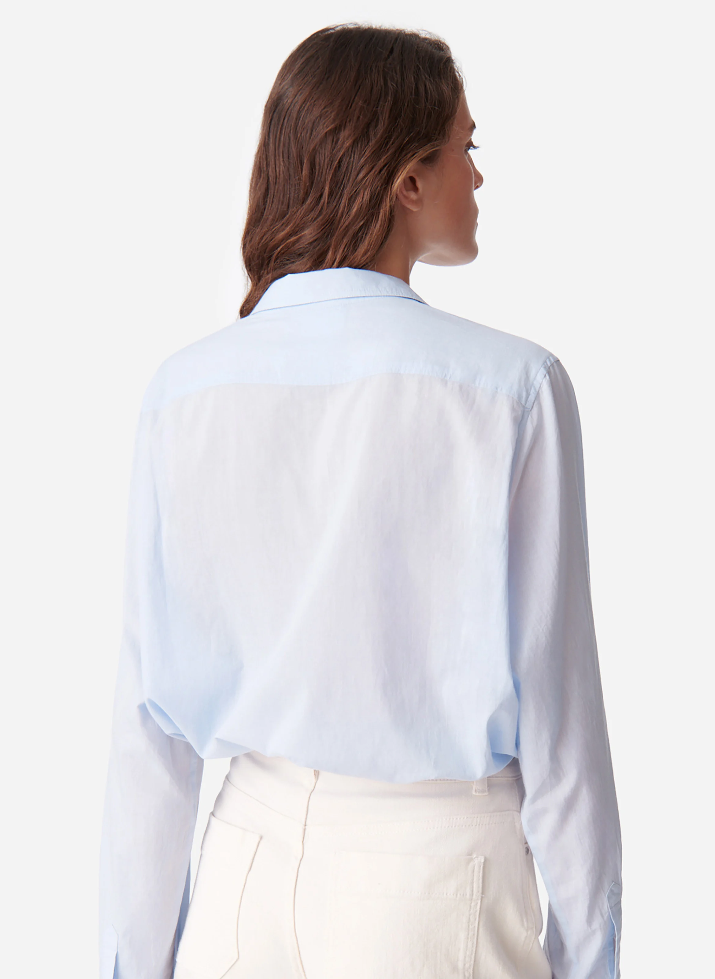 DIM - Chemise droite en coton | Bleu