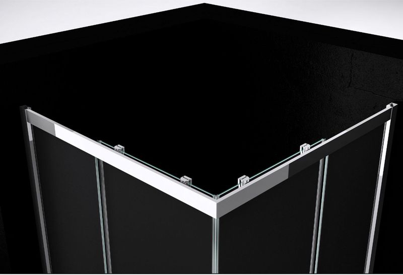 Best Design - Douche Hoekinstap - Aluminium - Helder Veiligheidsglas