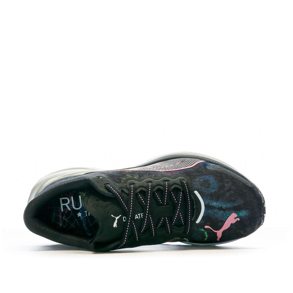 Puma Chaussures de Running Noire/Mauve Femme Puma Deviate Nitro 2