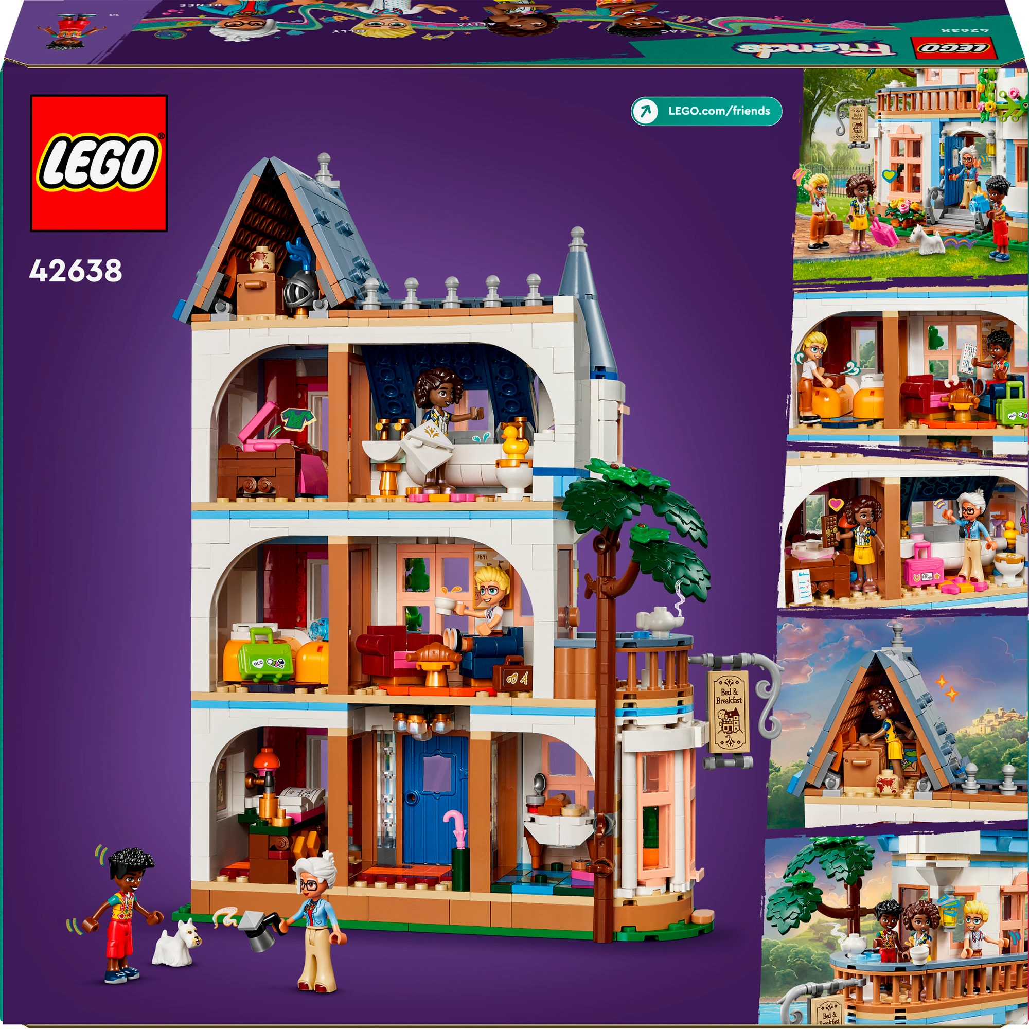 LEGO Konstruktionsspielzeug Friends Burg mit Ferienunterkunft