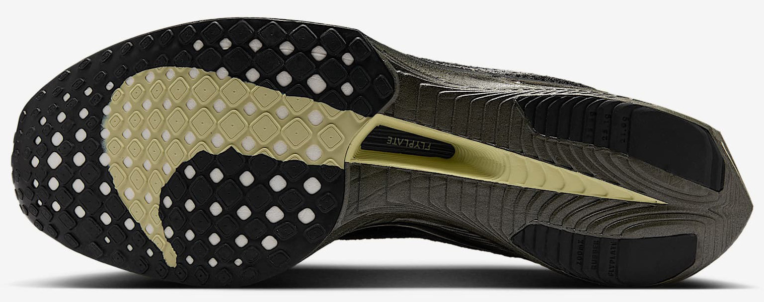 Vaporfly 3 FK Herre 001/Black/Olive Aura/Metallic Medium Ash