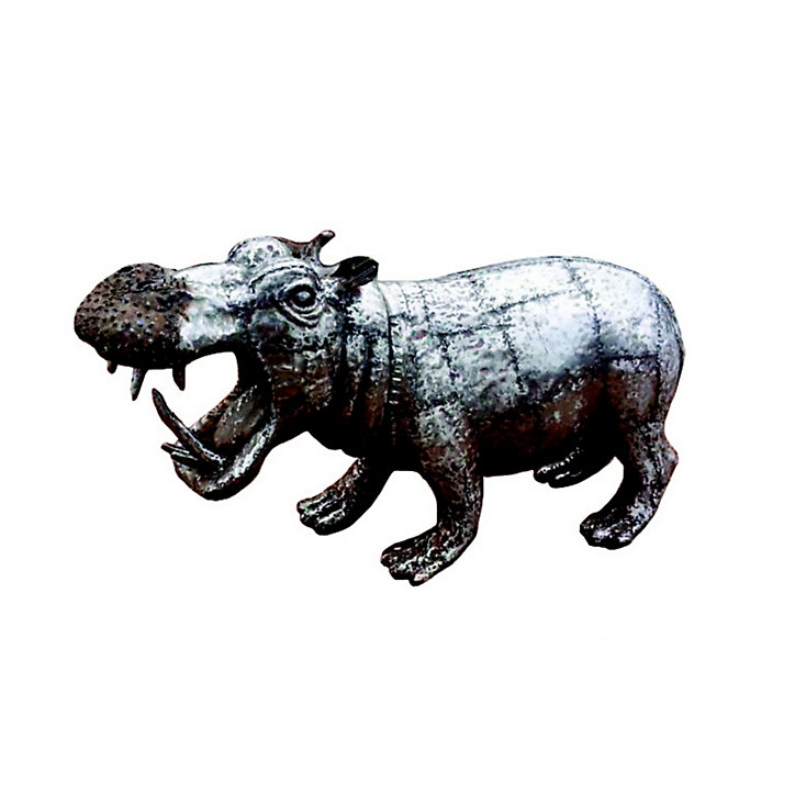 Hippopotame Penez Hermanen 7074358 en métal recyclé 75 cm