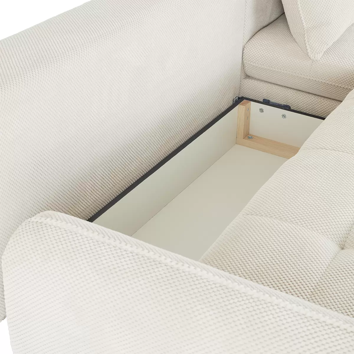 Ecksofa Wave 231 x 125 Creme