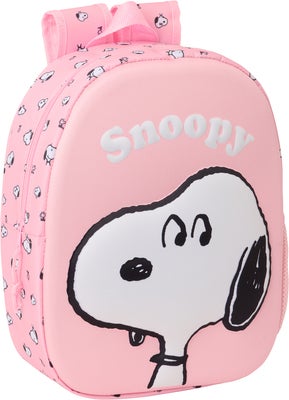 Snoopy 3D Ryggsekk 8.5L, Lyserosa