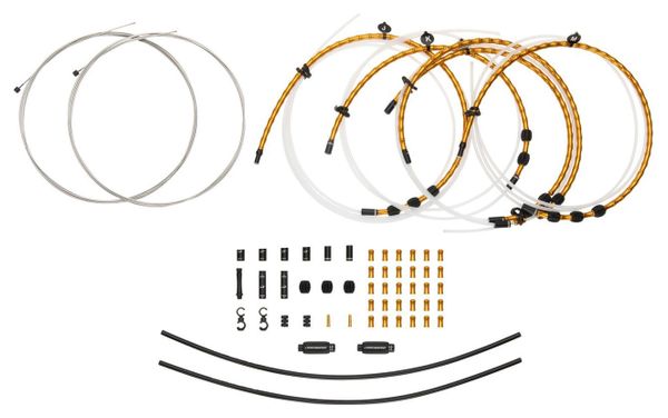 Kit Câbles et Gaines pour Dérailleurs Jagwire 2x Elite Link Shift Kit Or
