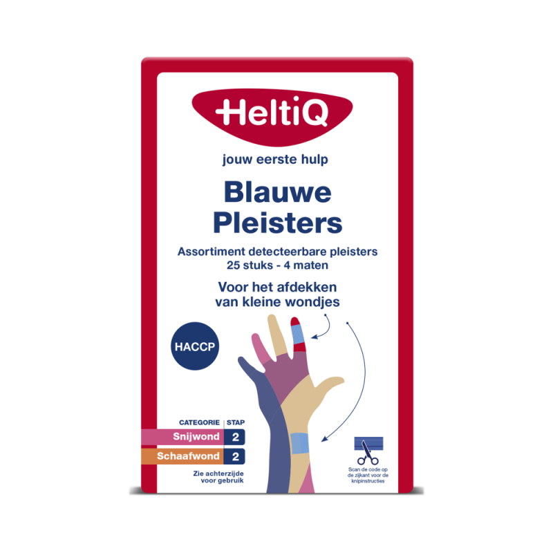 Heltiq Detecteerbare pleisters blauw 26st
