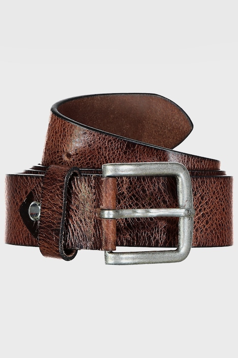 Leder-Gürtel, Metall-Schließe, 4cm breit, bis Gr. 170cm