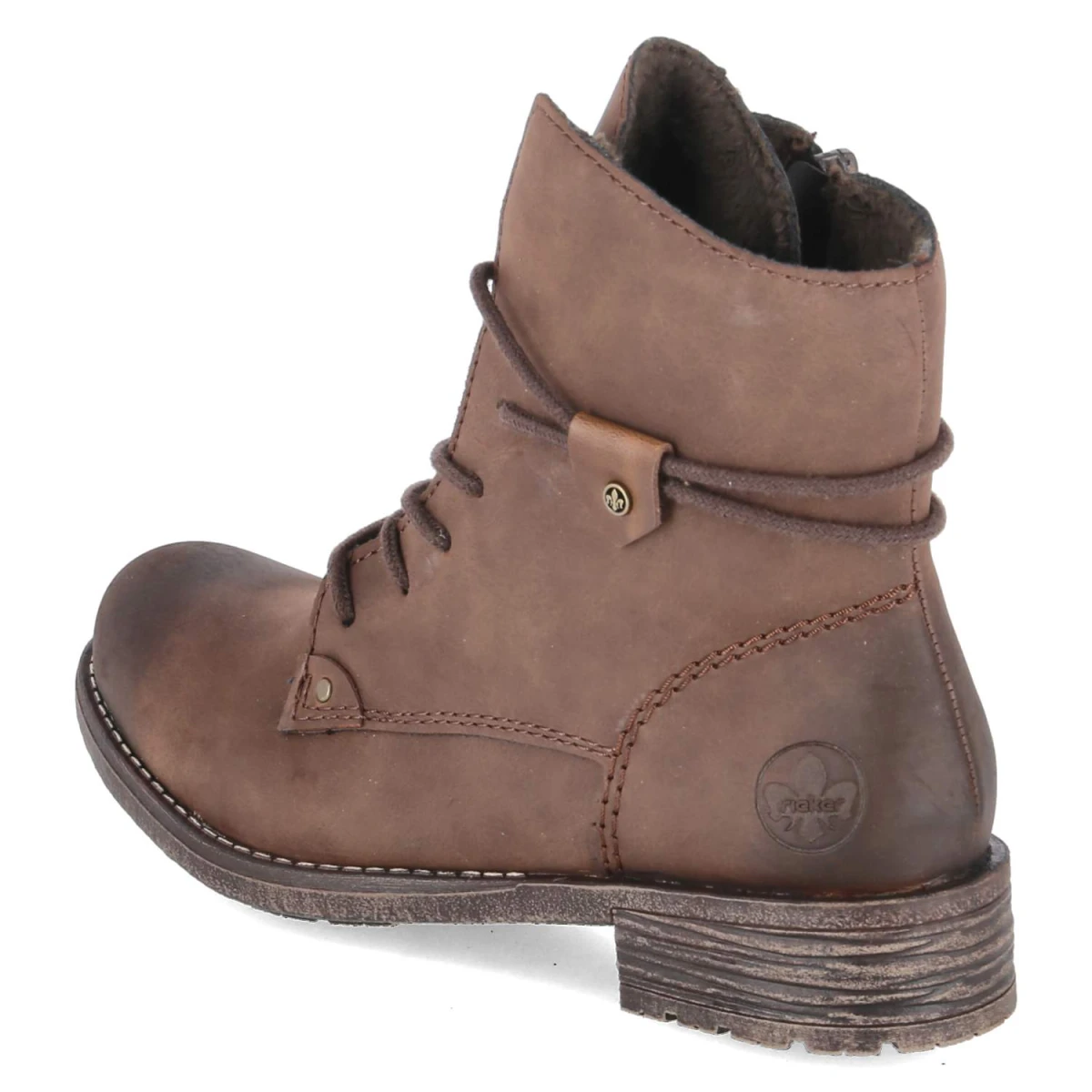 RiekerSchnüstiefeletten - BRAUN