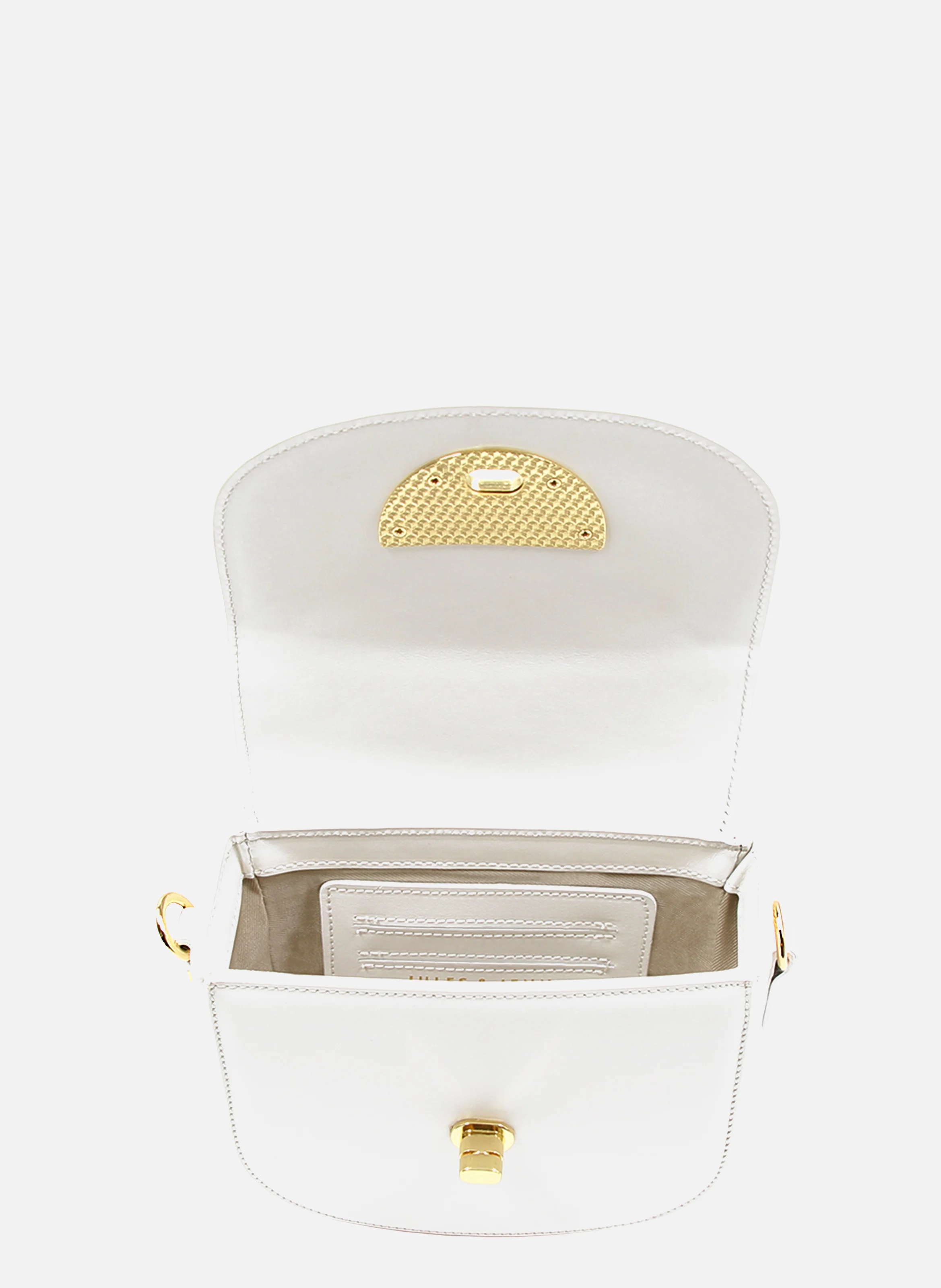 Mini sac cuir lisse | Blanc