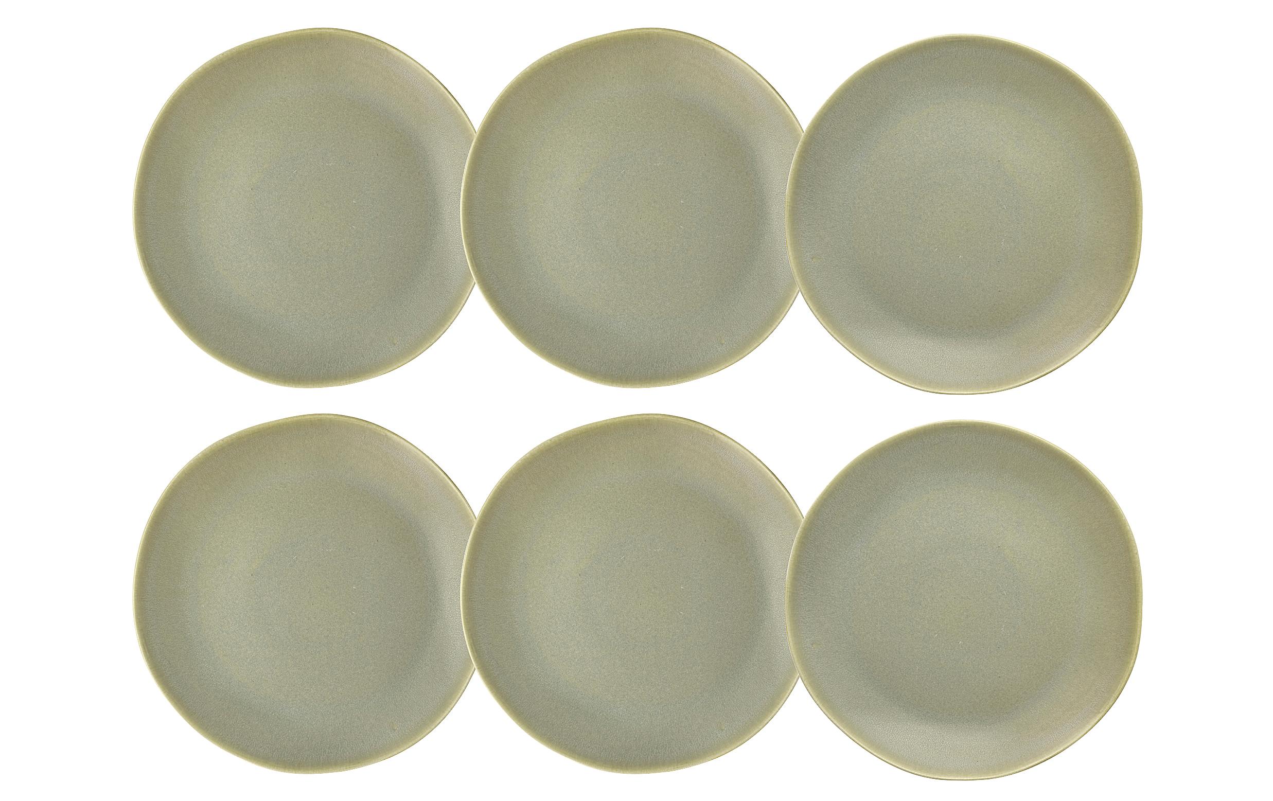 Speiseteller Shoku Ø 27 cm, 6 Stück, Grün<br>Essteller-Set