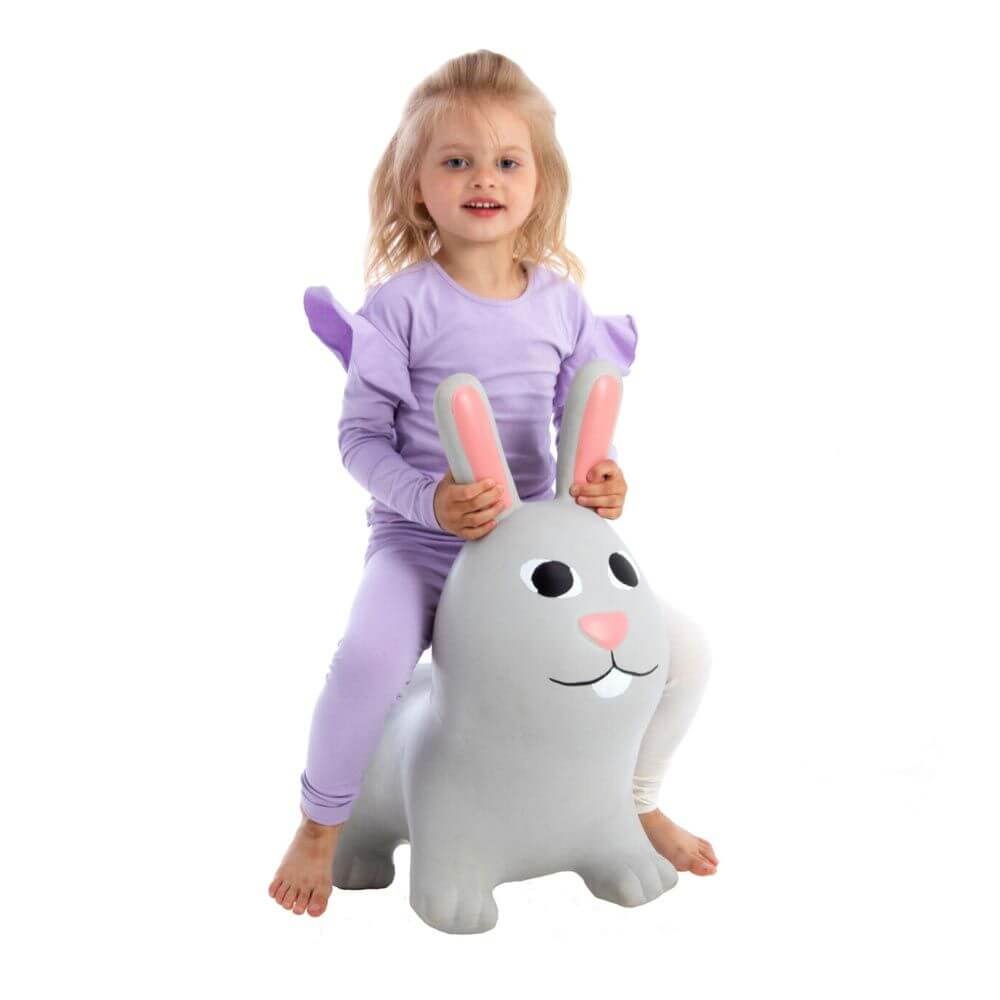 Jumpy Hüpftier Hase, grau