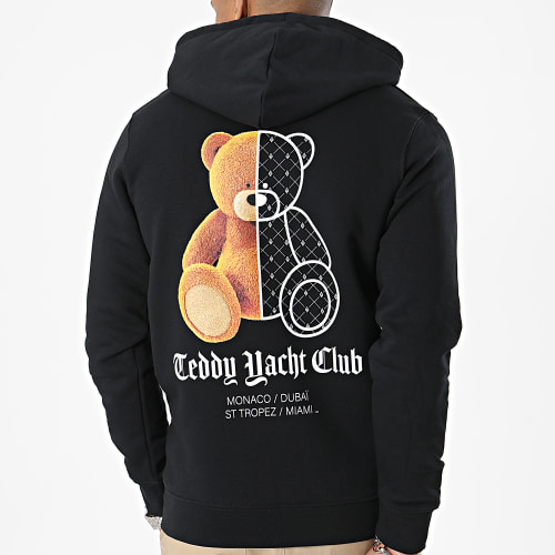 Sweat Capuche Half Bear Noir