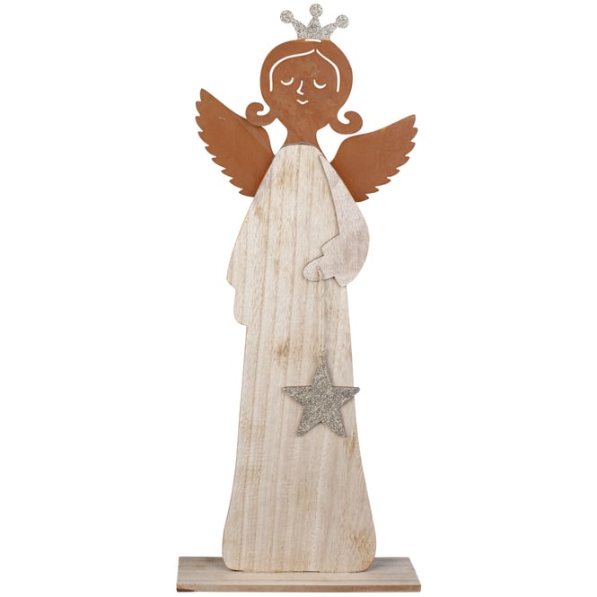 Engel - aus Holz - ca. 28 x 7,5 x 64,5 cm