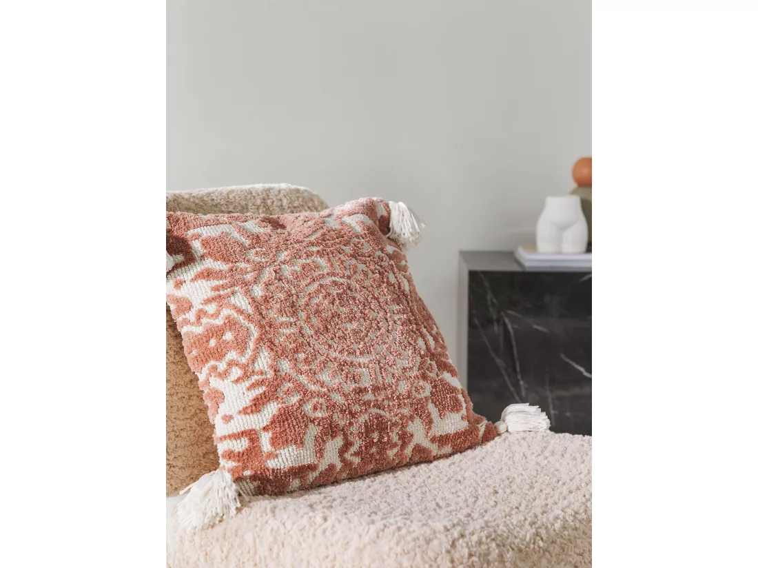 Housse de coussin Elias Terracotta 45x45 cm