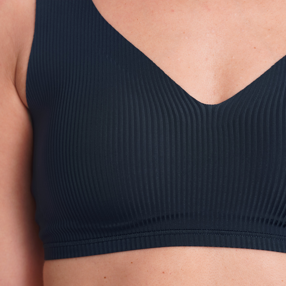 Gina Benotti Damen Bustier mit floraler Spitze dunkelblau