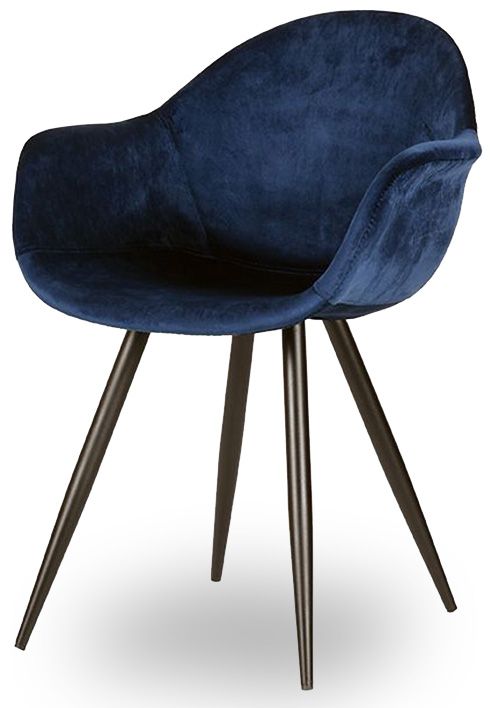 Eetkamerstoel Blauw FF-45.036 Forli B60 x D58 x H83 cm