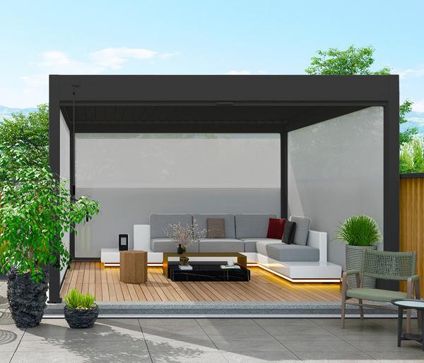 Weide Sonnenrollo für Deluxe/Classic Pergola,