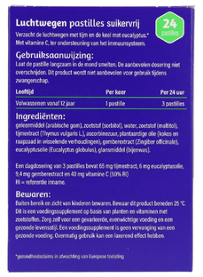 Dampo Luchtwegen Pastilles Gembersmaak 24ST