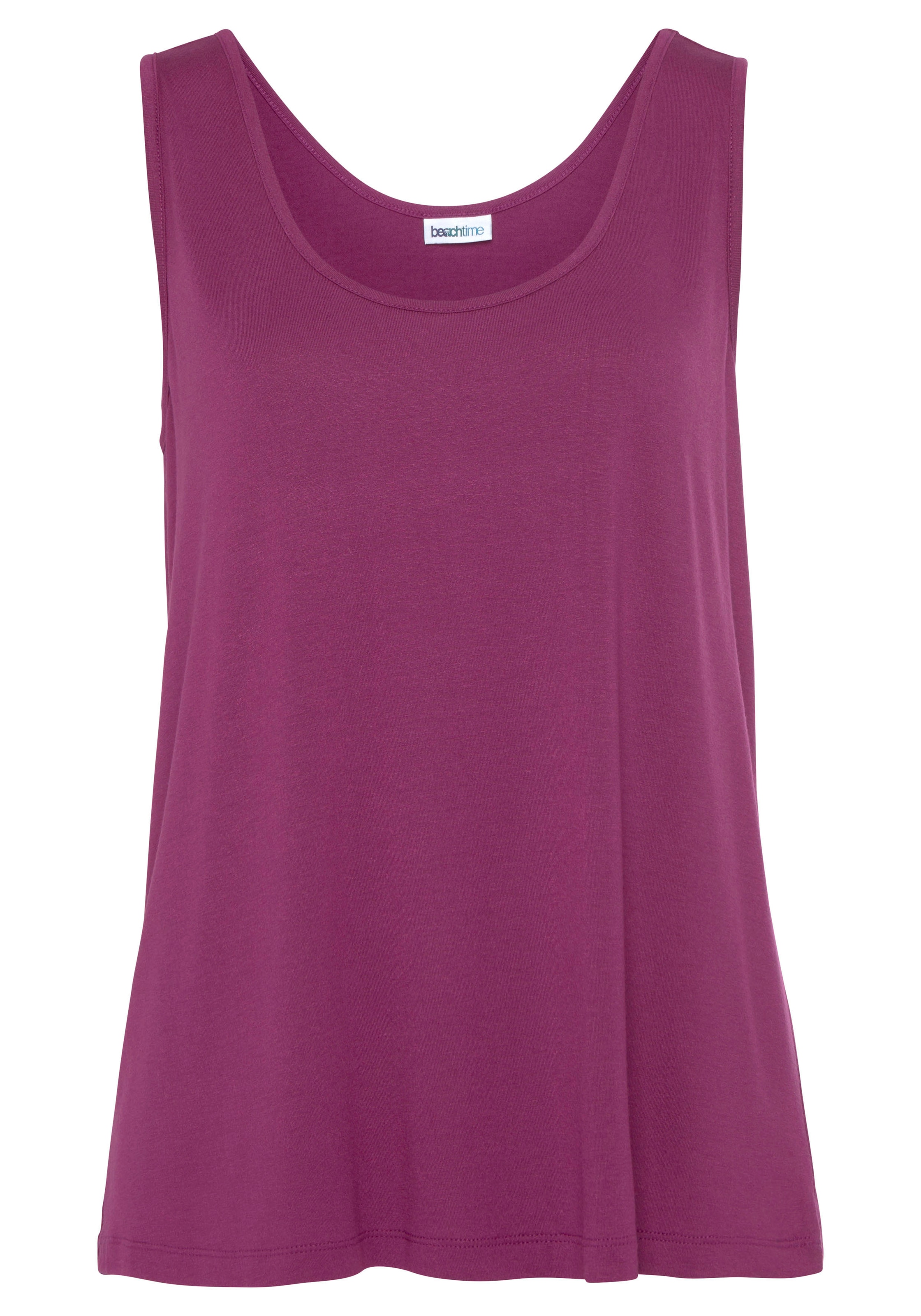 Beachtime Tanktop , aus Viskose, lockere Passform, Basic