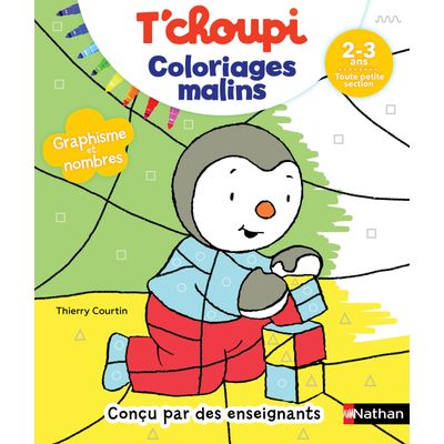 T'choupi coloriages malins - graphisme et nombres magiques - maternelle TPS 2-3 ans