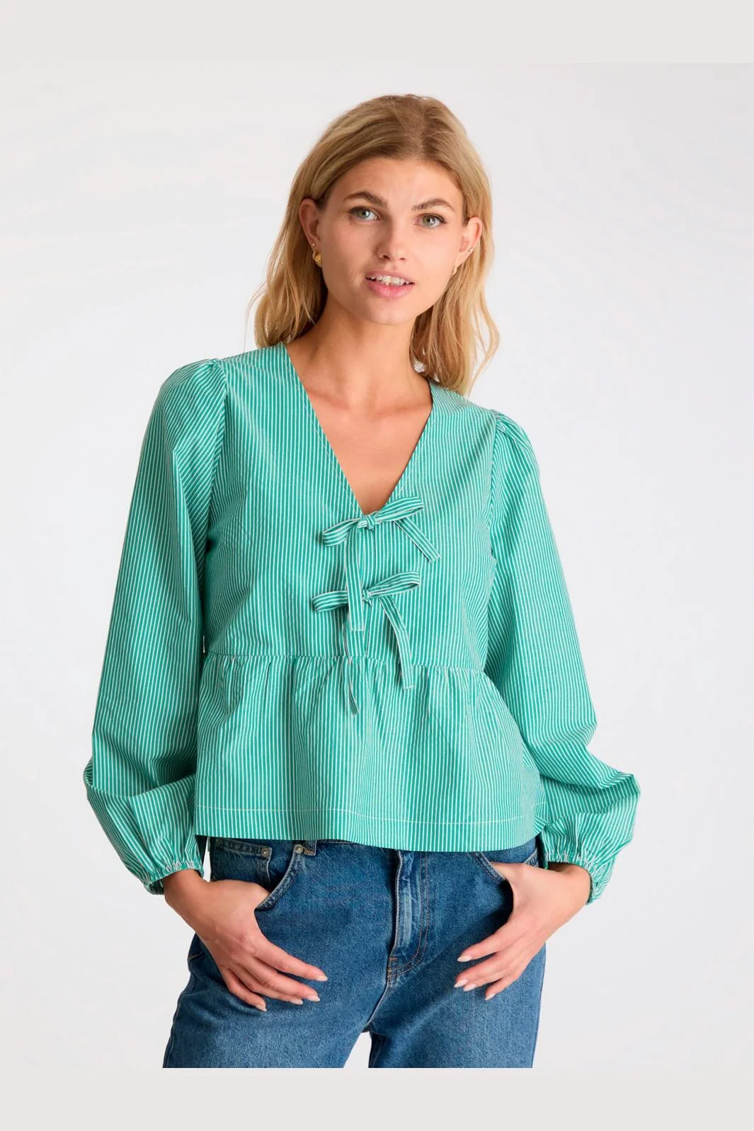 Neo Noir Esmée Small Stripe Blouse