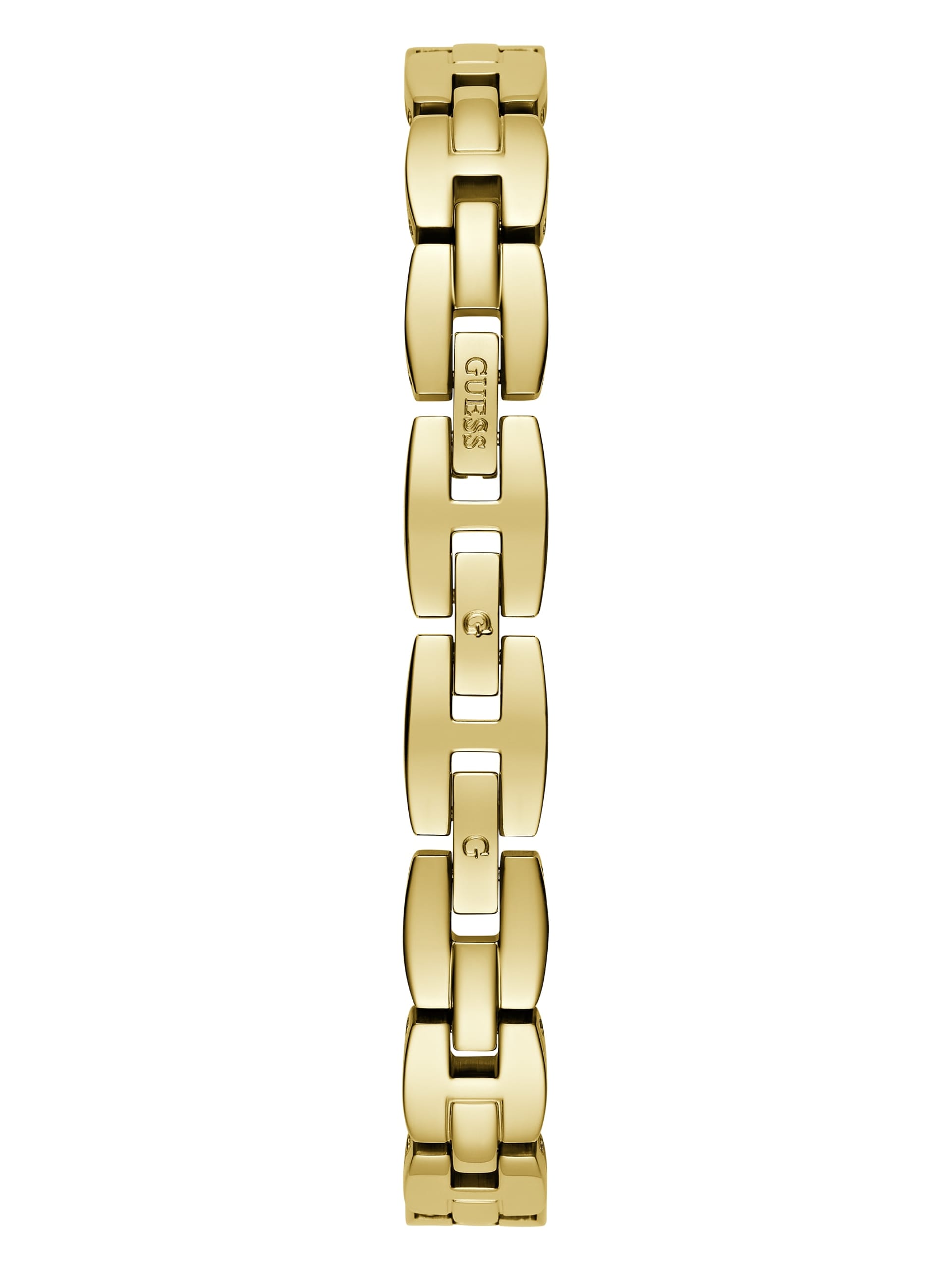 Relógio analógico com cristal dourado