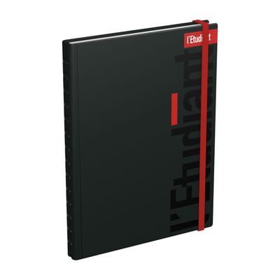 Agenda L'Étudiant Etudes Sup - 1 semaine sur 2 pages - 15 x 21 cm - noir - Hamelin