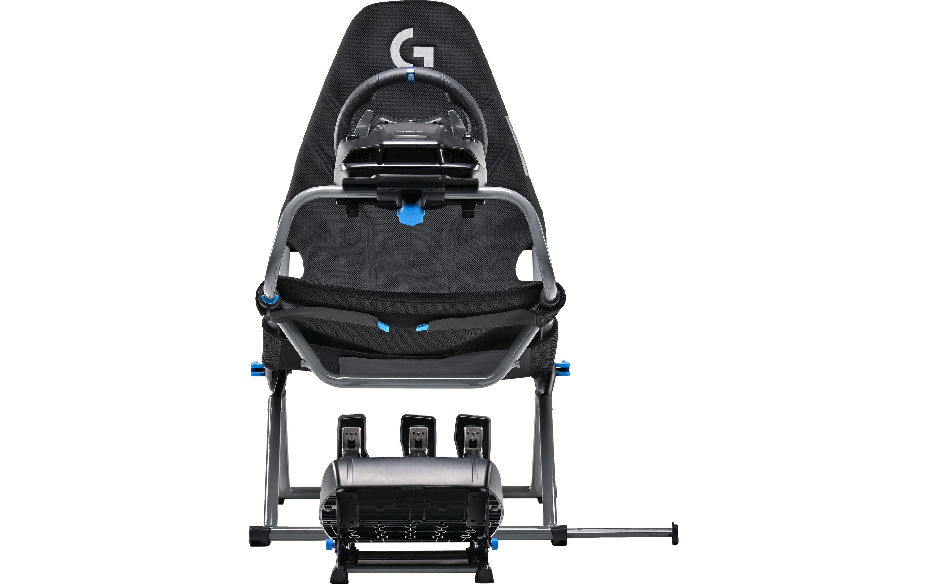 Challenge X – Logitech G Edition Grau/Schwarz<br>Gaming-Stuhl mit zusammenklappbaren Design