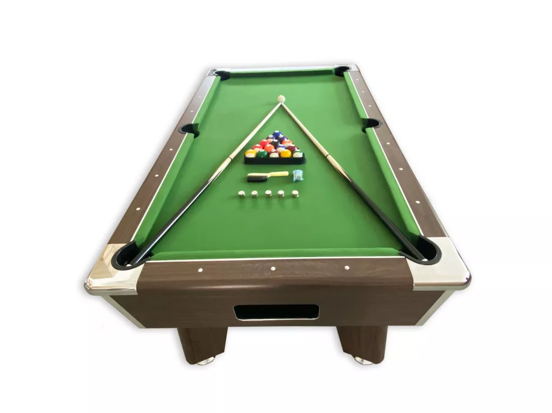 Table de Billard 7 pieds vert avec monnayeur manuel – Cosmos
