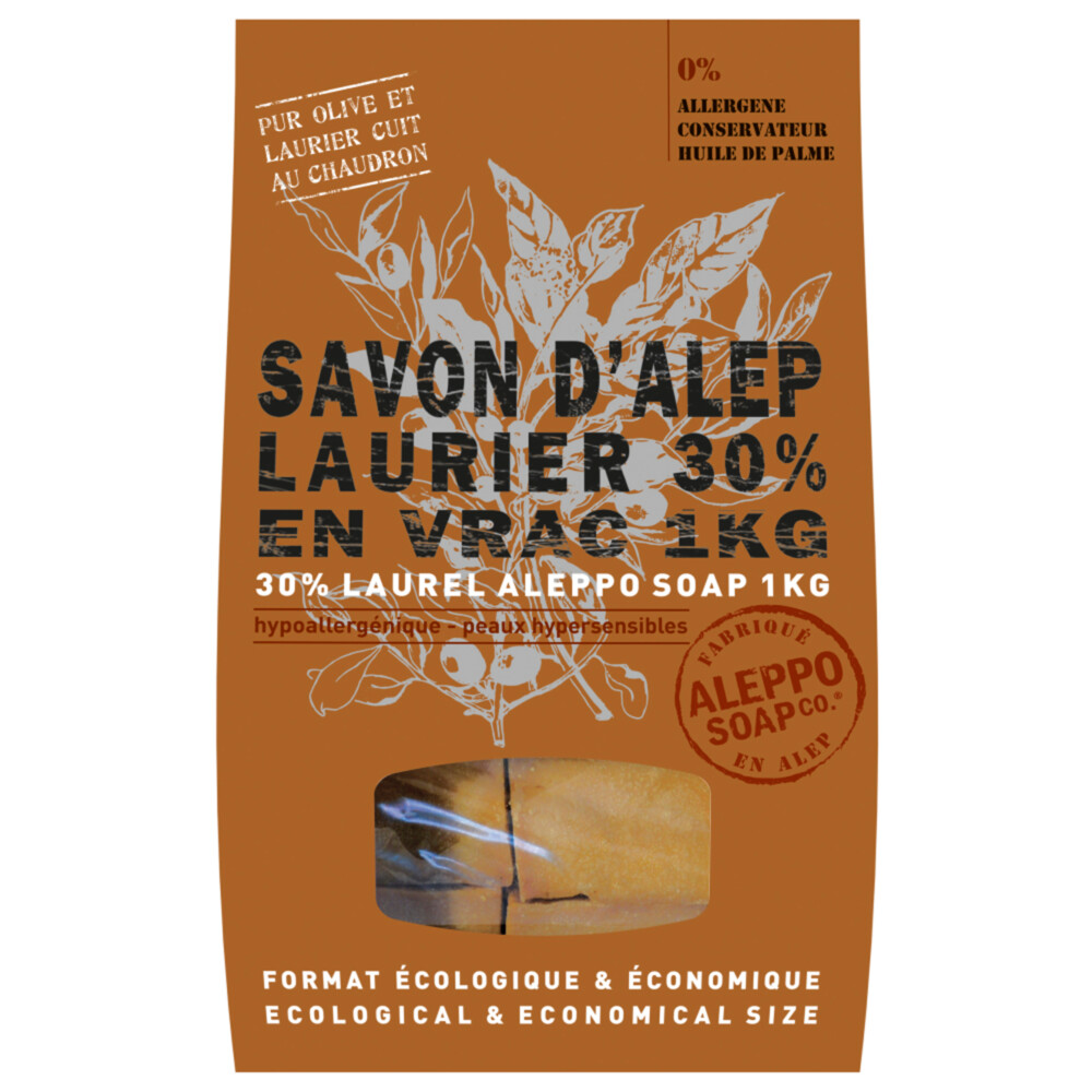 Aleppo Soap Co Zeep 30% Laurier1 kg