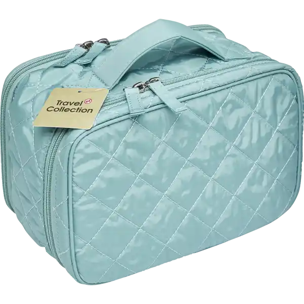 Beautycase blau gesteppt
