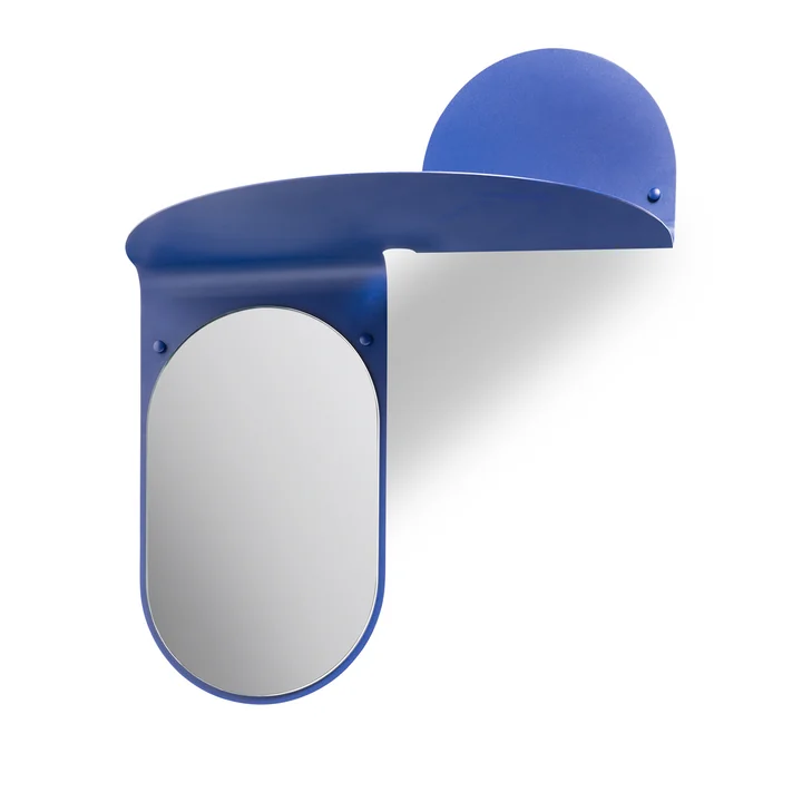 &klevering - Flip Spiegel, 53 x 63 cm, blau