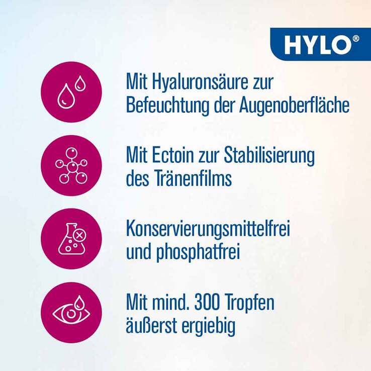 HYLO DUAL INTENSE® Augentropfen , 2X10 ml