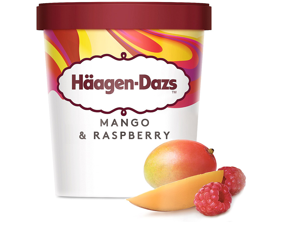 GELADO HÄAGEN-DAZS MANGA E FRAMBOESA 460ML