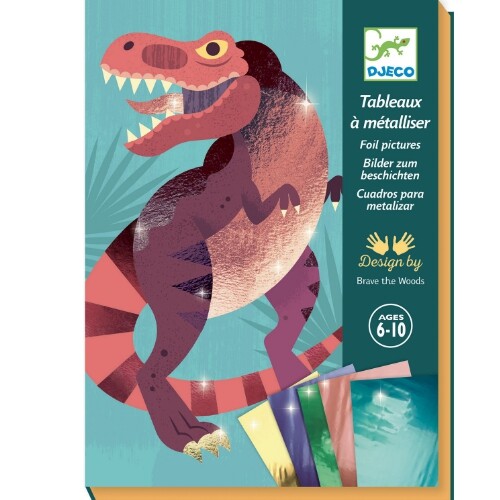 Djeco schilderijtjes metalliseren dinosaurussen