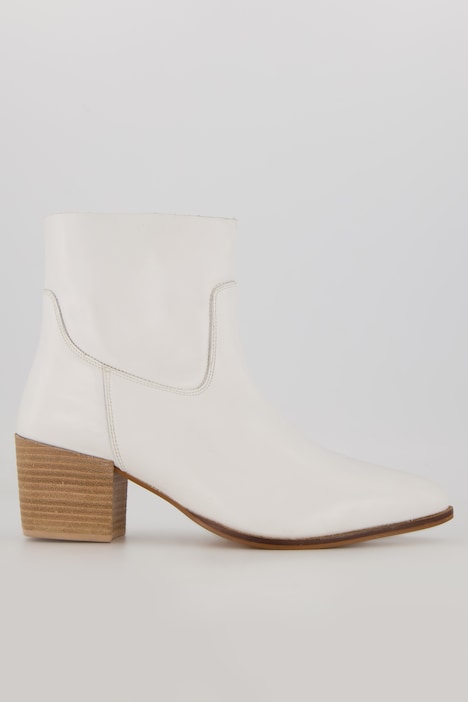 Leder-Cowboystiefeletten, Wechselfußbett, Weite H